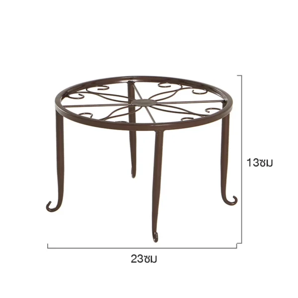 ขาตั้งกระถาง ขาตั้งกระถางดอกไม้เหล็ก ทรงกลมลวดลาย